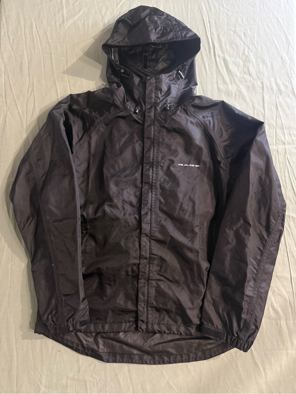 Men's Grundens Gage Outdoor Rain Fishing Jacket Black M